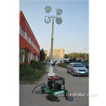 Small portable led light tower with generator FZM-1000B